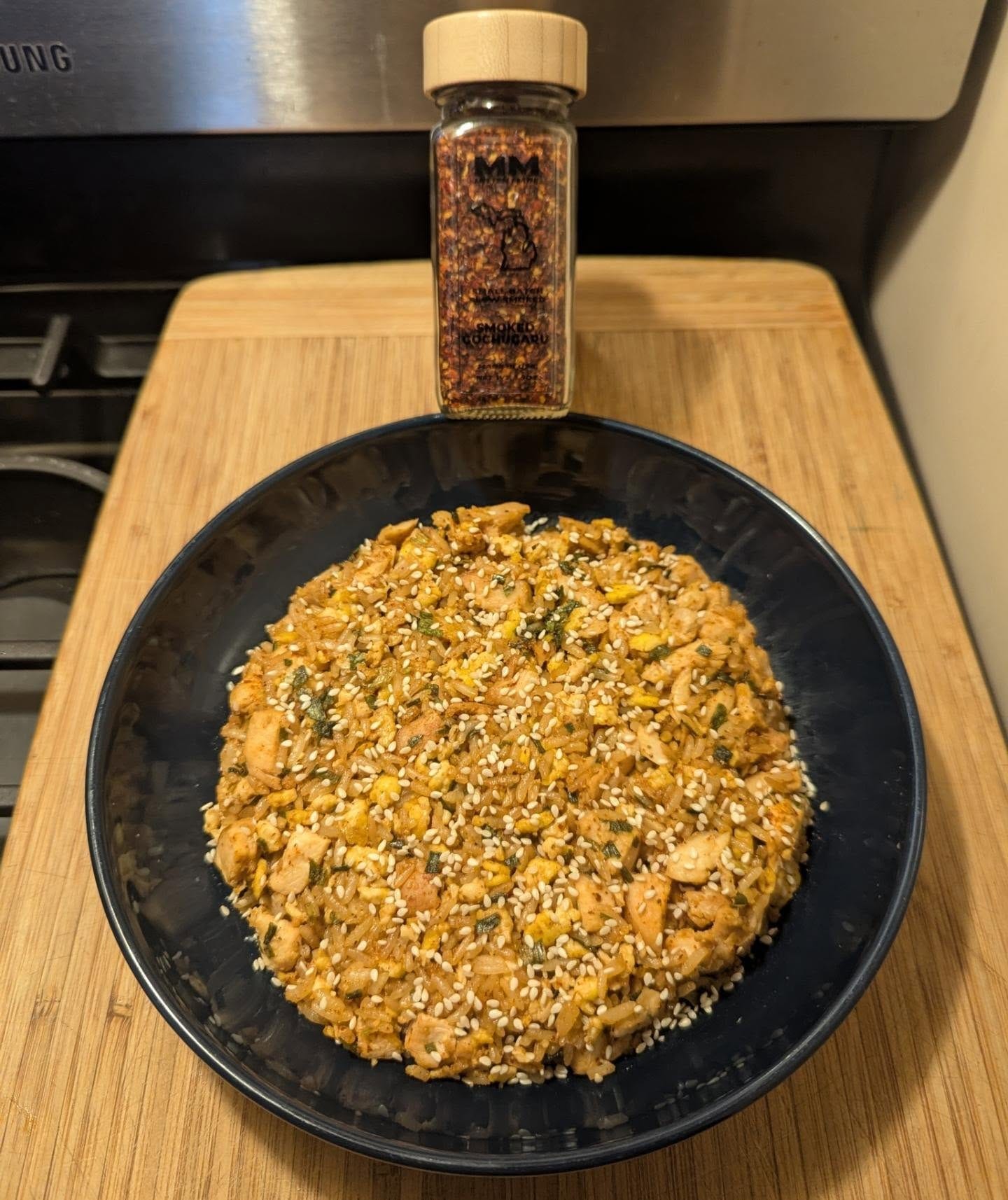 Chicken fried rice + Smoked Gochugaru = 🔥🔥🔥
